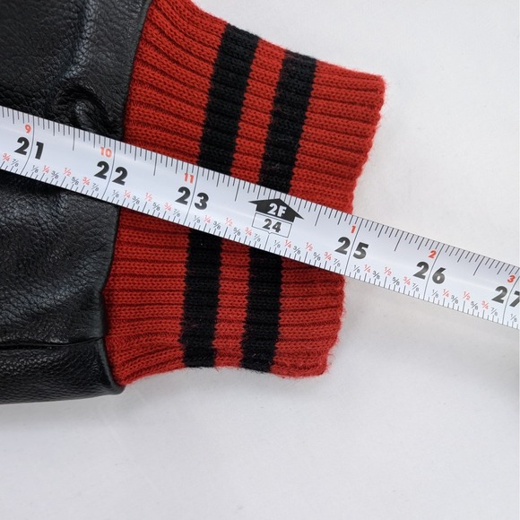 Vintage Varsity Jacket Wool & Leather Sleeves Made in USA - Picture 6 of 13